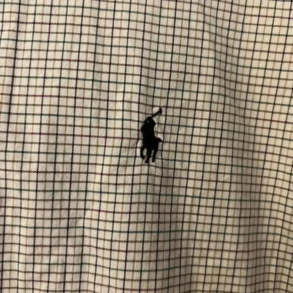 Ralph Lauren Men's 16Neck Tan Button Up Shirt - Picture 2 of 6